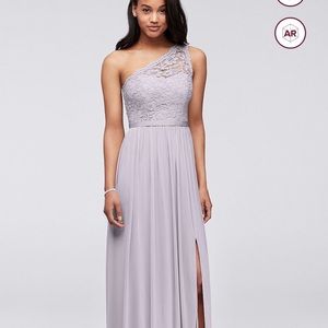 LAVENDER HAZE DAVIDS BRIDAL BRIDESMAID DRESS